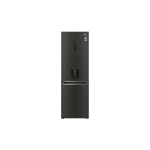 LG GBF61BLHEN, Fridge Freezer E Rated in Black Steel