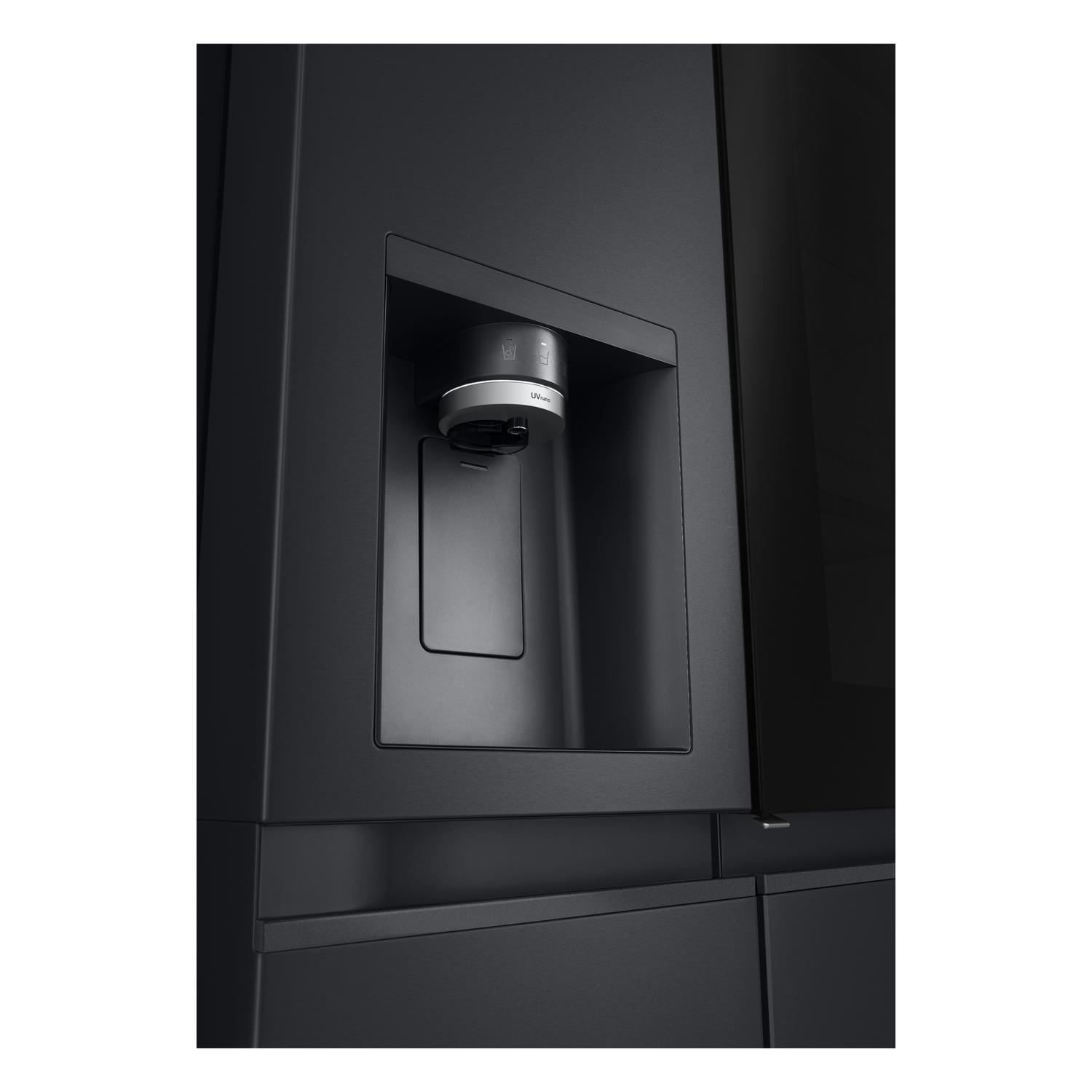 LG GSXE91EVAD 91.3cm Frost Free American Fridge Freezer - Essence Black Steel full image