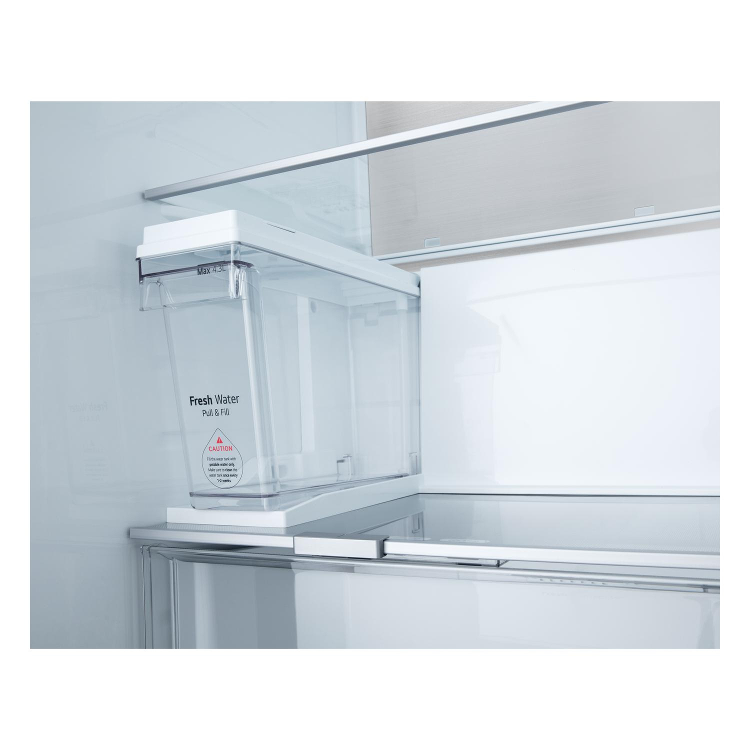 LG GSXE91EVAD 91.3cm Frost Free American Fridge Freezer - Essence Black Steel full image