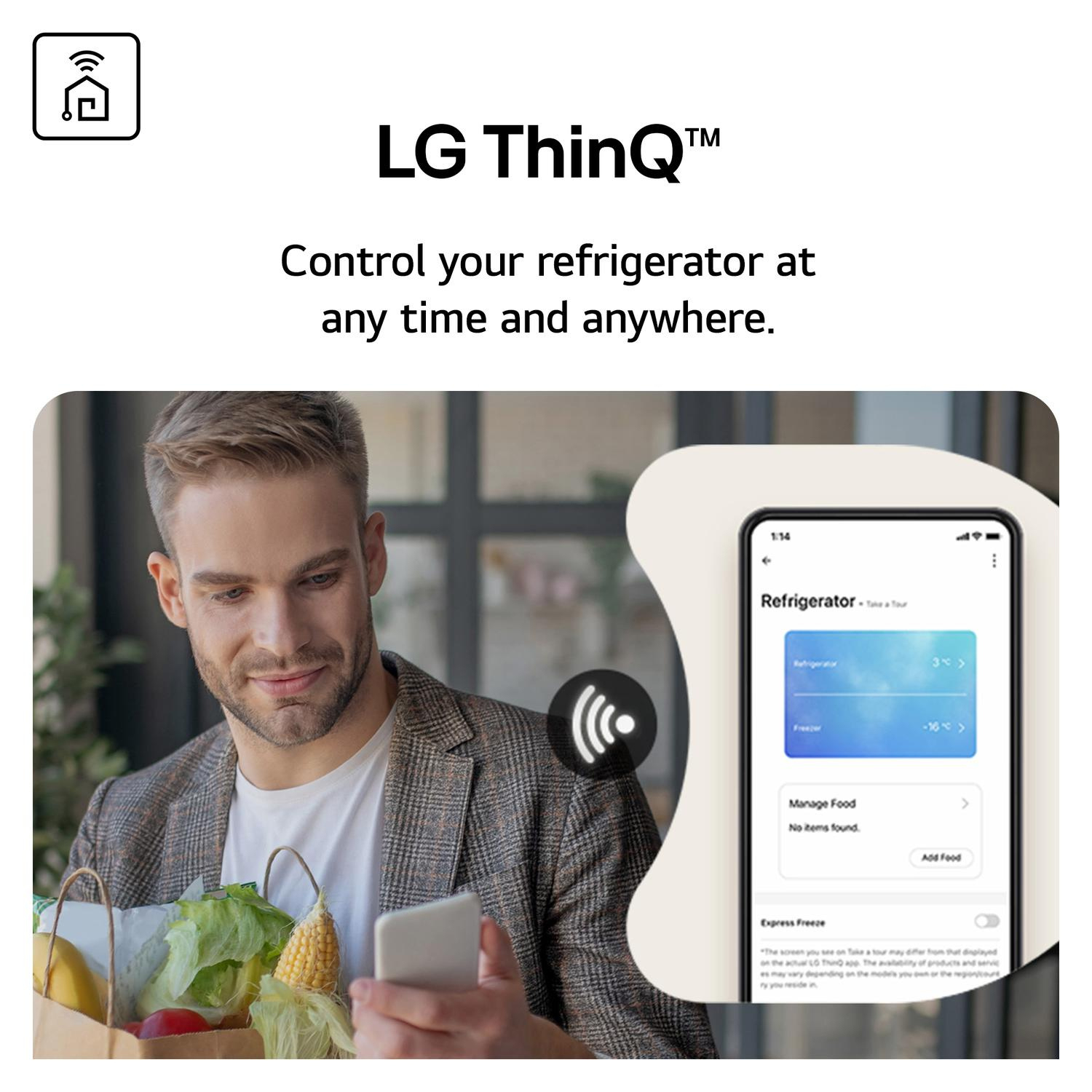 LG GSXE91EVAD 91.3cm Frost Free American Fridge Freezer - Essence Black Steel full image