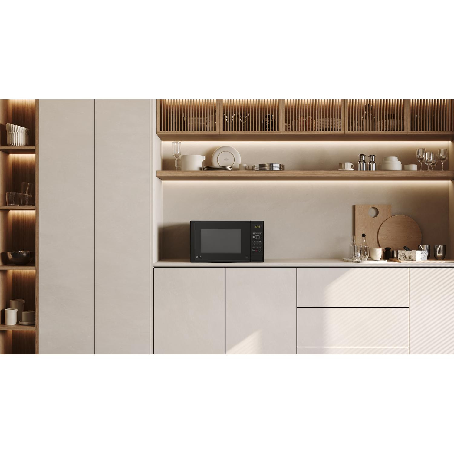 LG MS2042D 20 Litres Microwave - Black full image