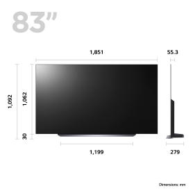 LG OLED83C34LA_AEK 83" 4K Smart OLED TV - 1