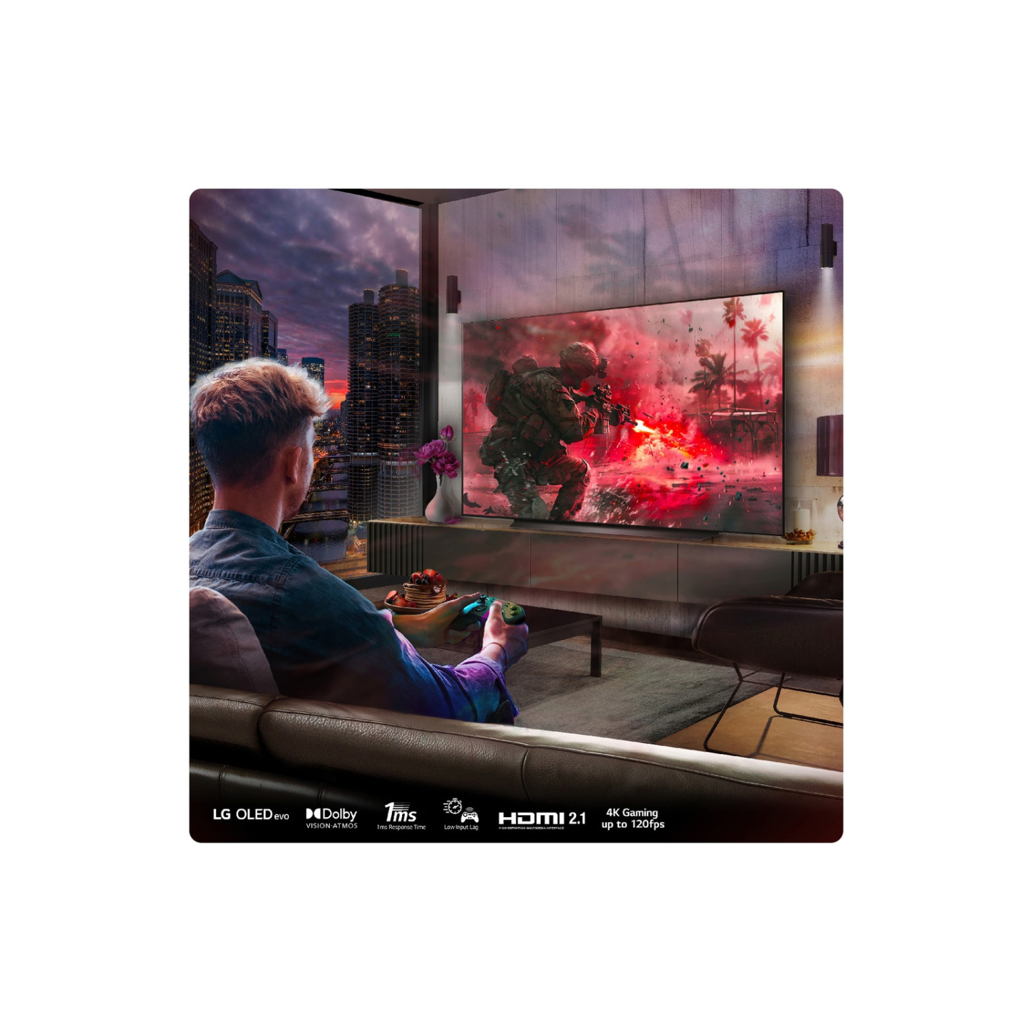LG OLED83C44LA.AEK 83" 4K OLED Evo C4 Smart TV - Umber Brown full image
