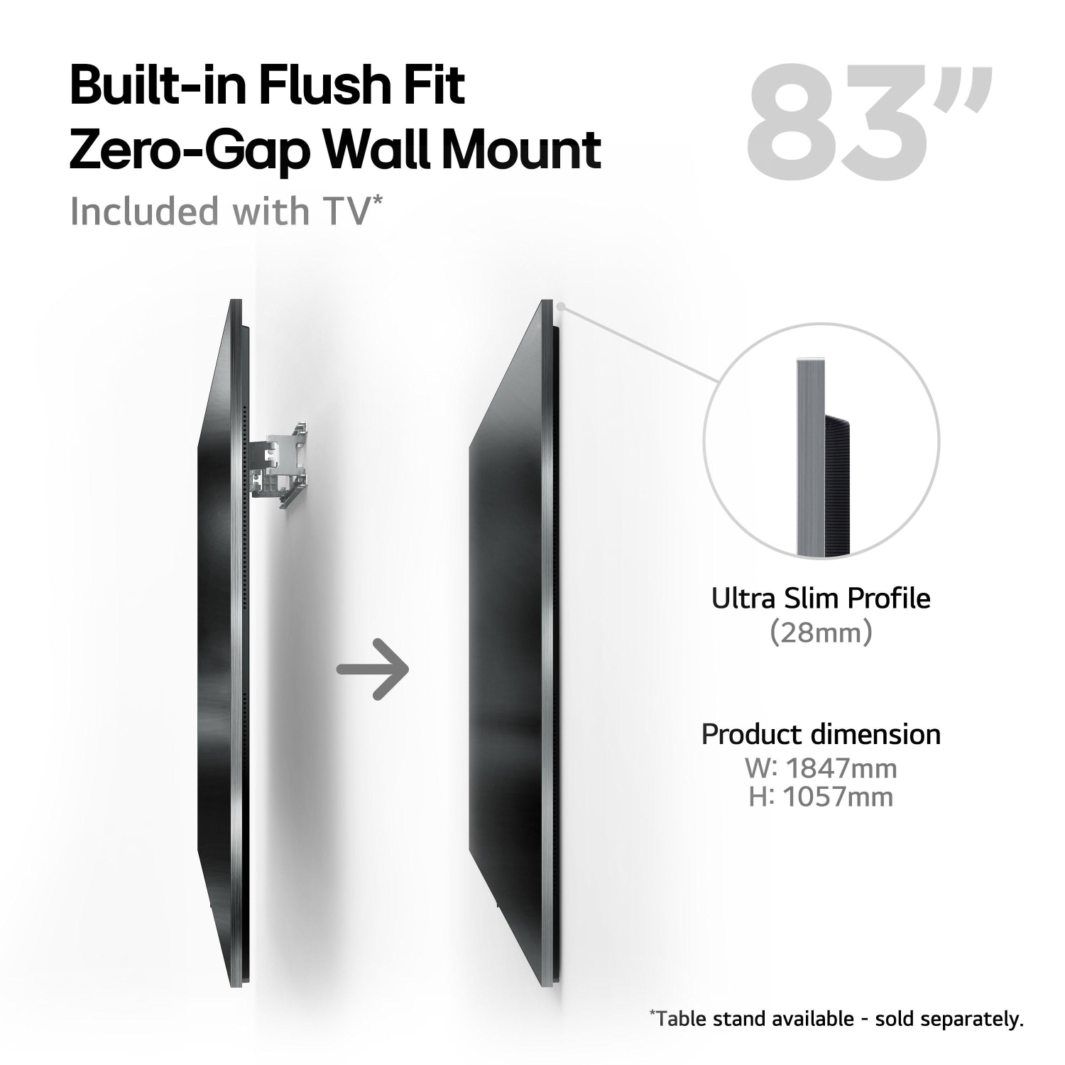 LG OLED83G45LW.AEK 83" 4K OLED EVO Smart TV full image