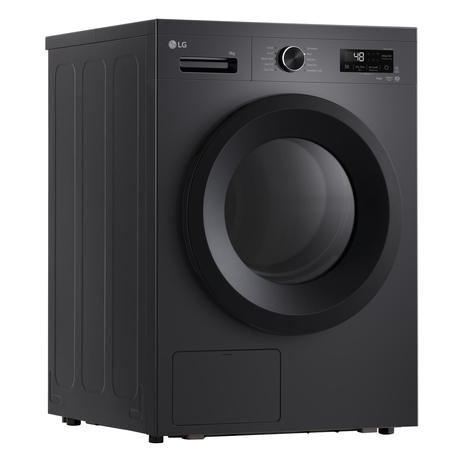 LG RHX1009NMK 9kg Heat Pump Tumble Dryer - Slate Grey full image