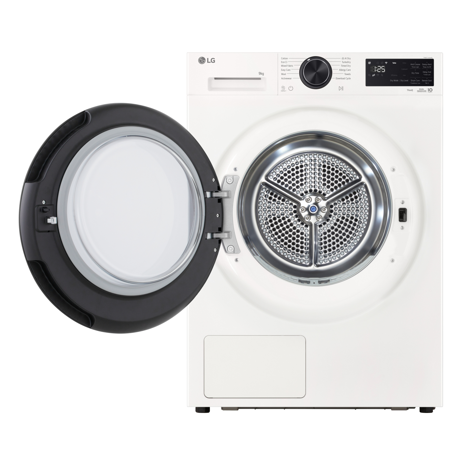 LG Series 5 RHX5009TWB 9kg Heat Pump Tumble Dryer - White full image