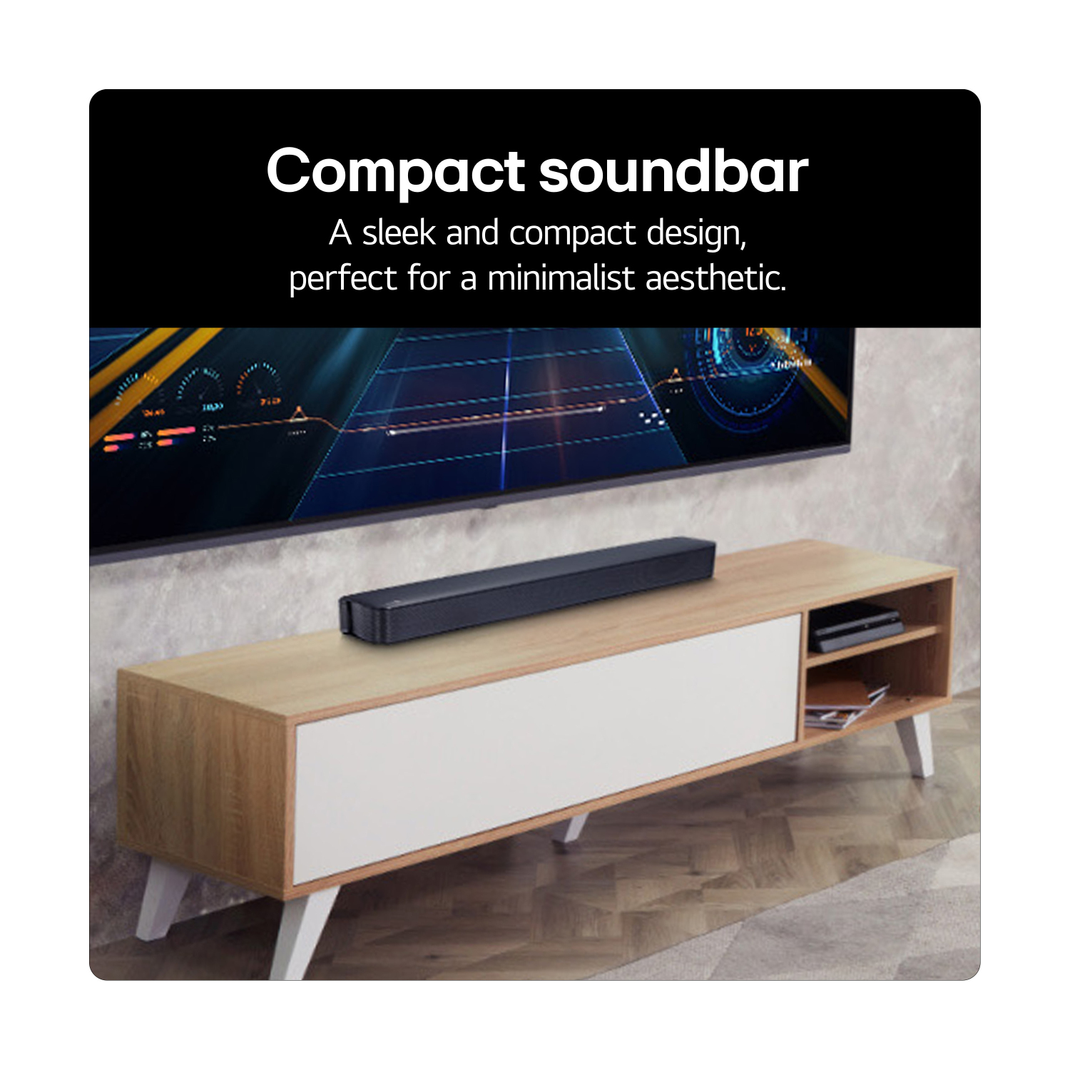 LG SQM1.AGBRLLK soundbar speaker 2.0 channels 40 W - Black full image