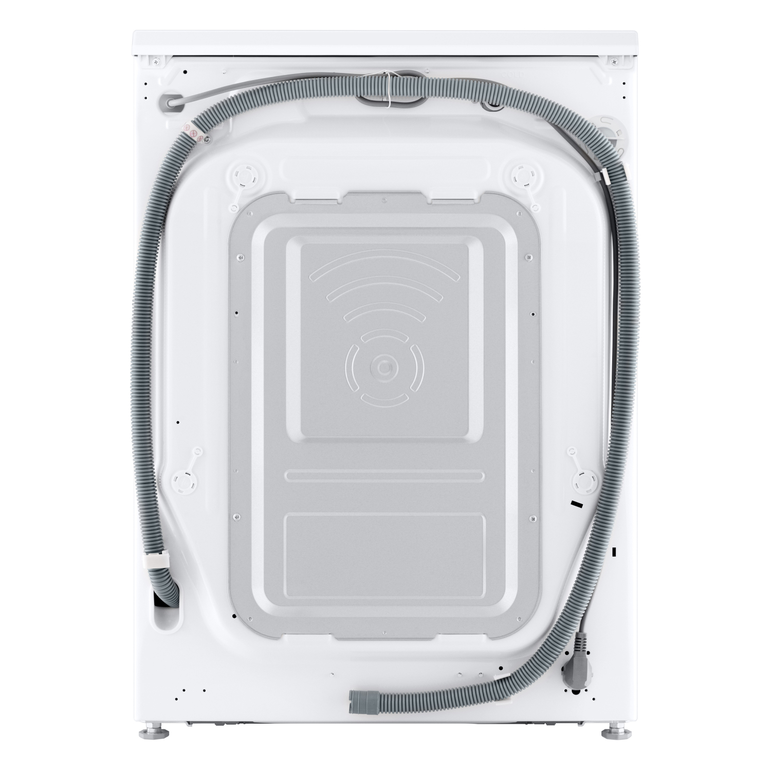 LG Series 3 AI Direct Drive W2X5085TLB 8kg Washer Dryer - White full image