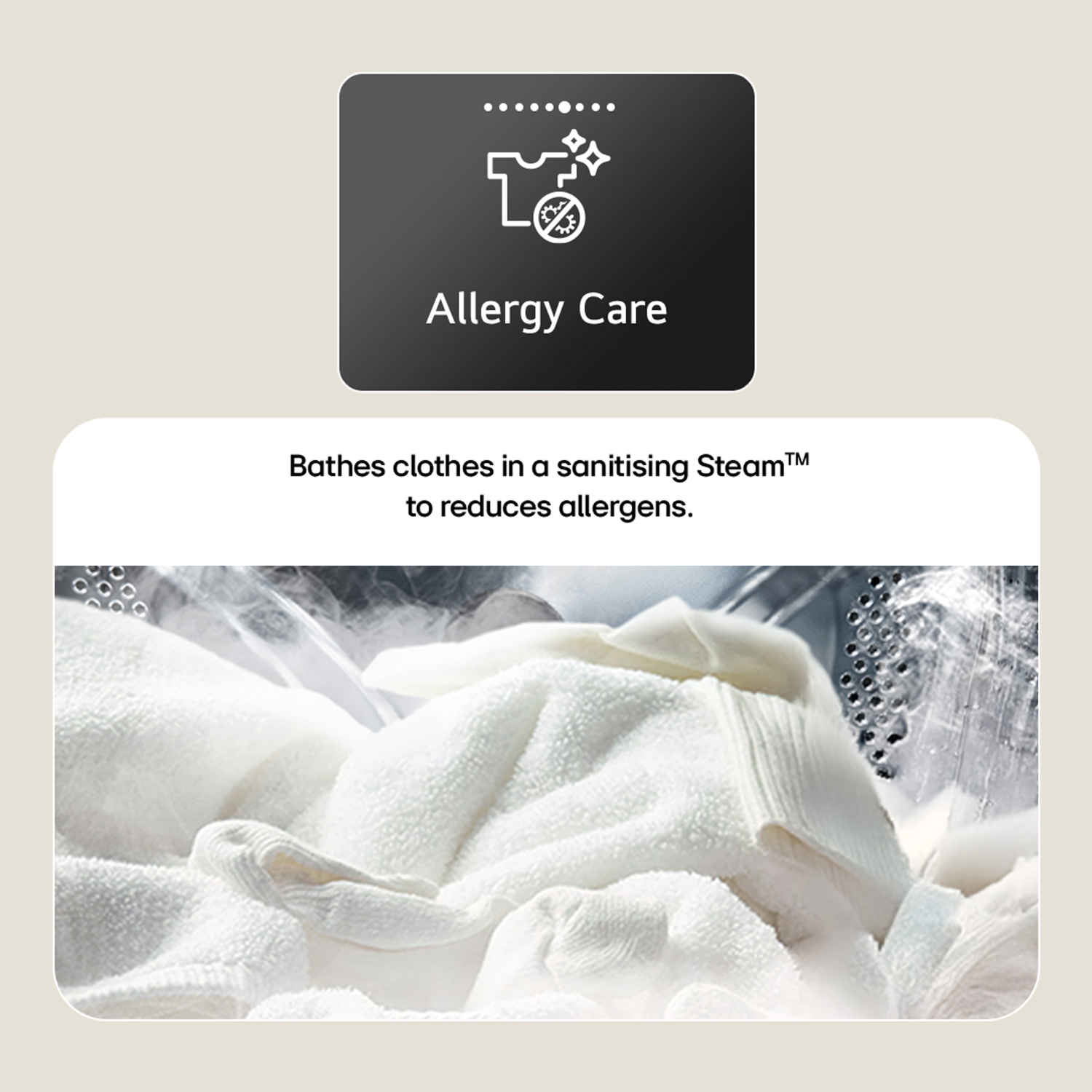 LG Series 3 AI Direct Drive W2X5085TLB 8kg Washer Dryer - White full image