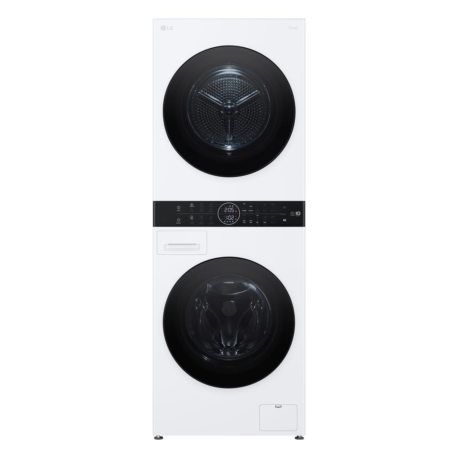 LG WT1210WWF 12kg Wash 10kg Dry 1400rpm Washer Dryer Tower - White full image