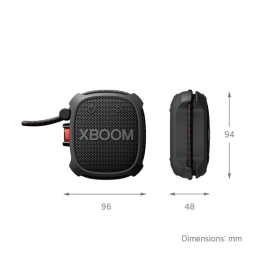 LG XG2TBK.CEUSLLK Go XG2 Portable Bluetooth Speaker - Black - 6