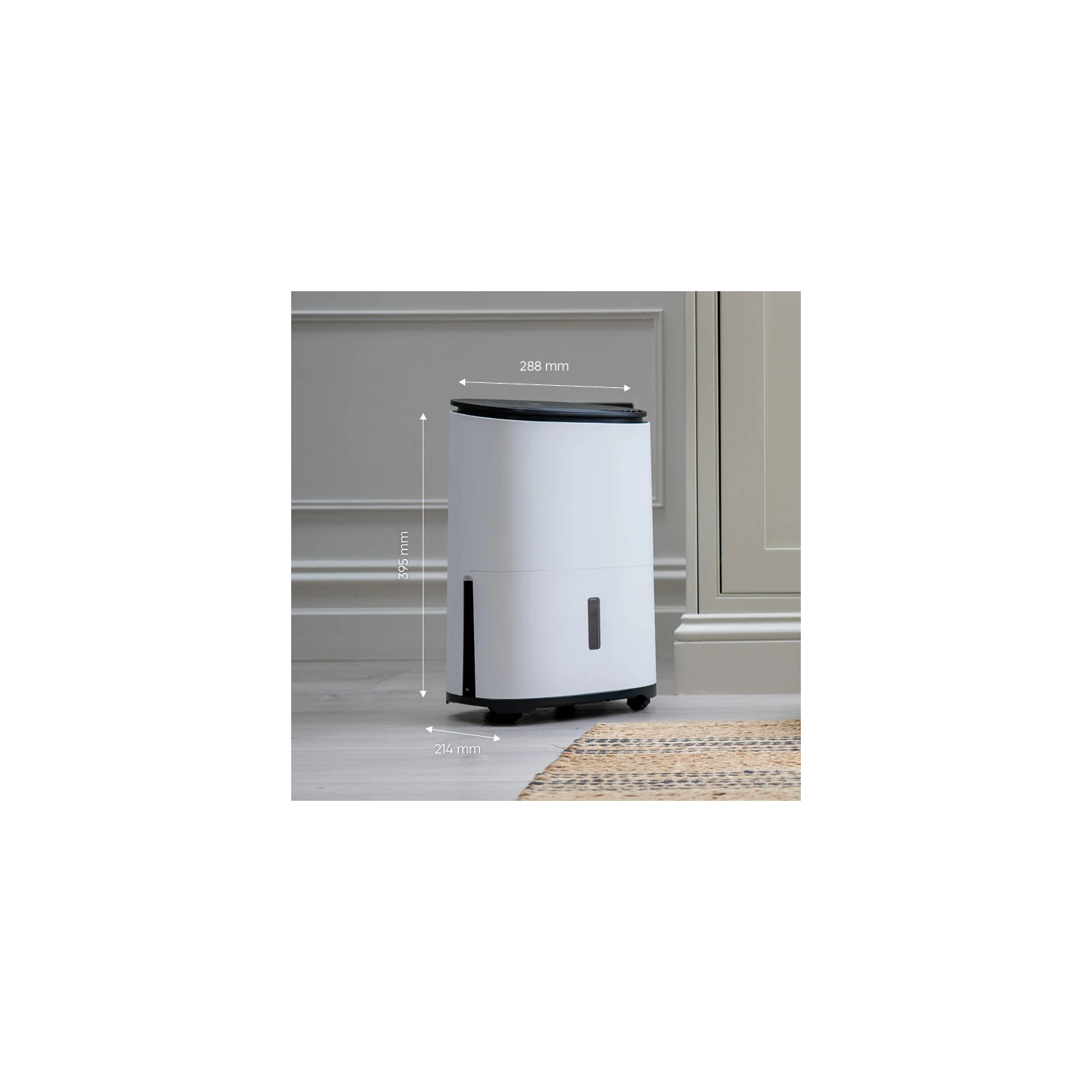 Meaco ARETEONE6L, 6L Compact Dehumidifier / Air Purifier - White and charcoal black full image