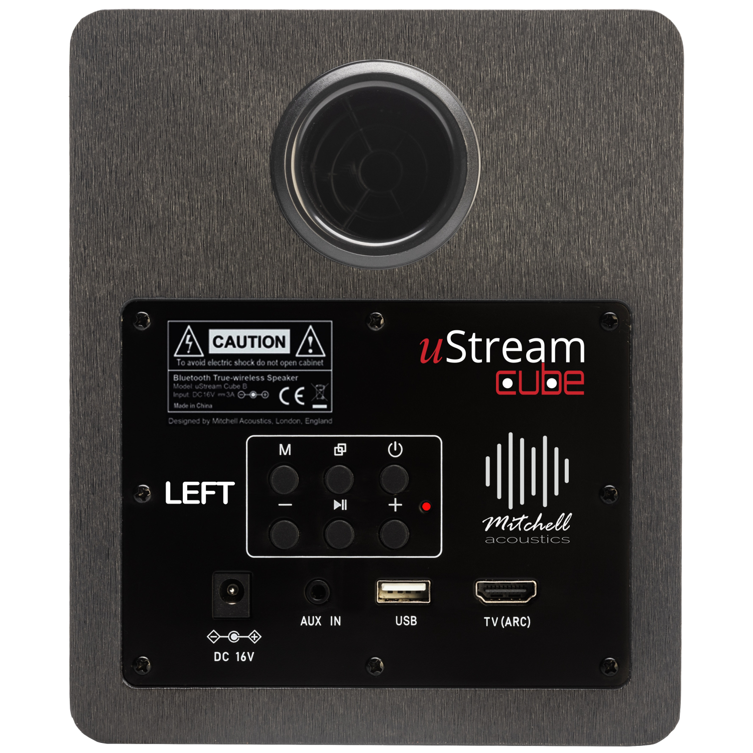 Mitchell Acoustics Ustream Cube Active stereo wireless Speakers - Black full image