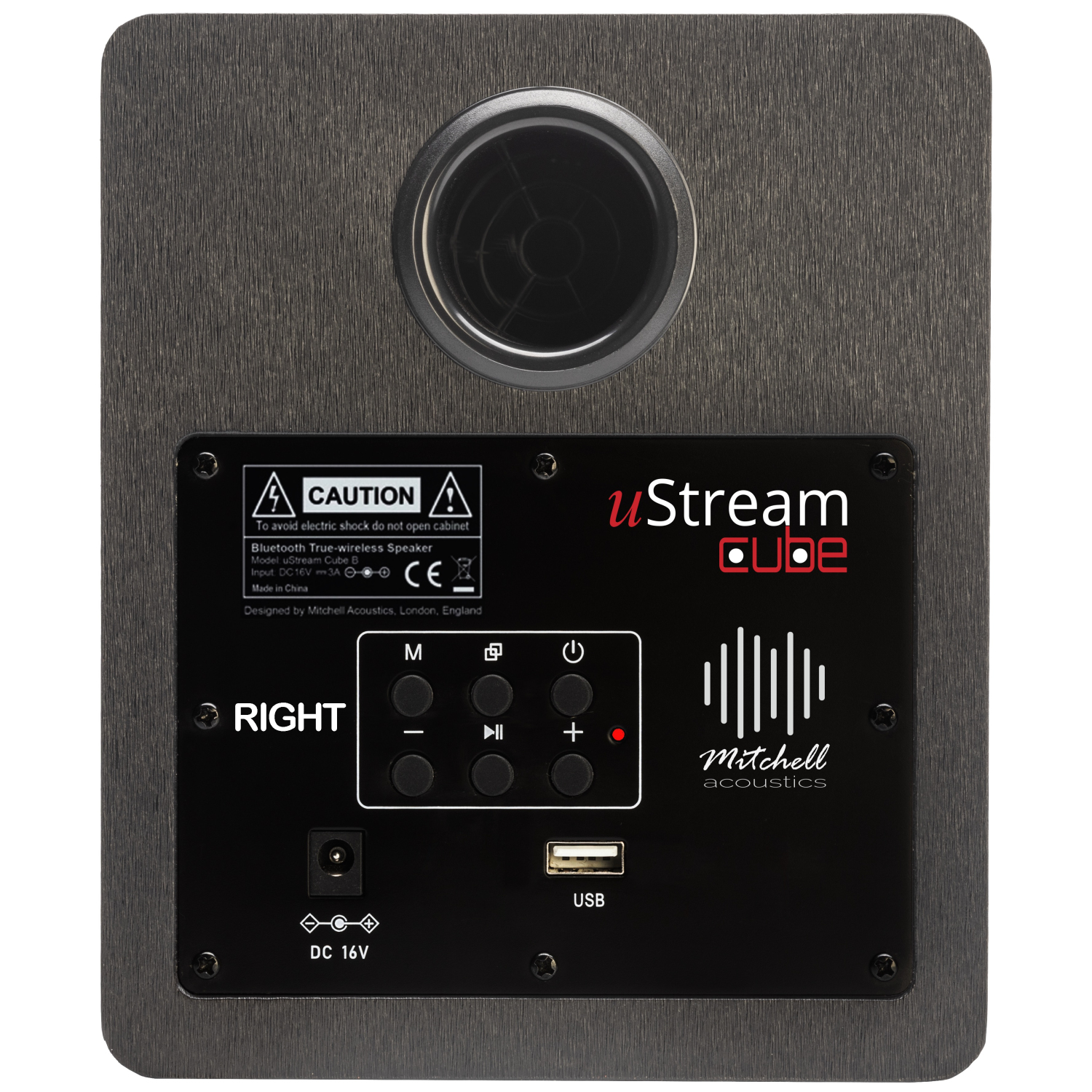 Mitchell Acoustics Ustream Cube Active stereo wireless Speakers - Black full image