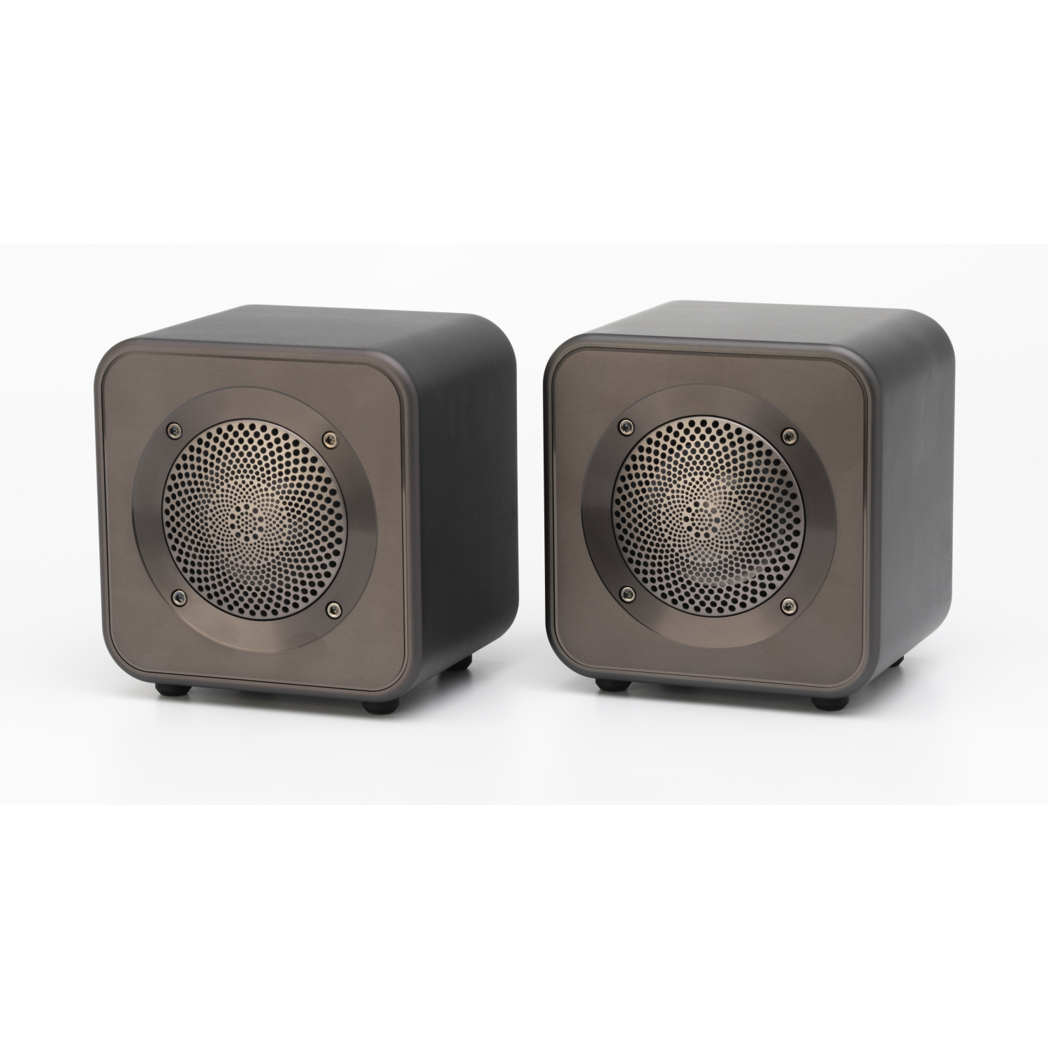 Mitchell Acoustics UStream Go Pair Portable active stereo wireless Speakers - Gun Metal Grey full image