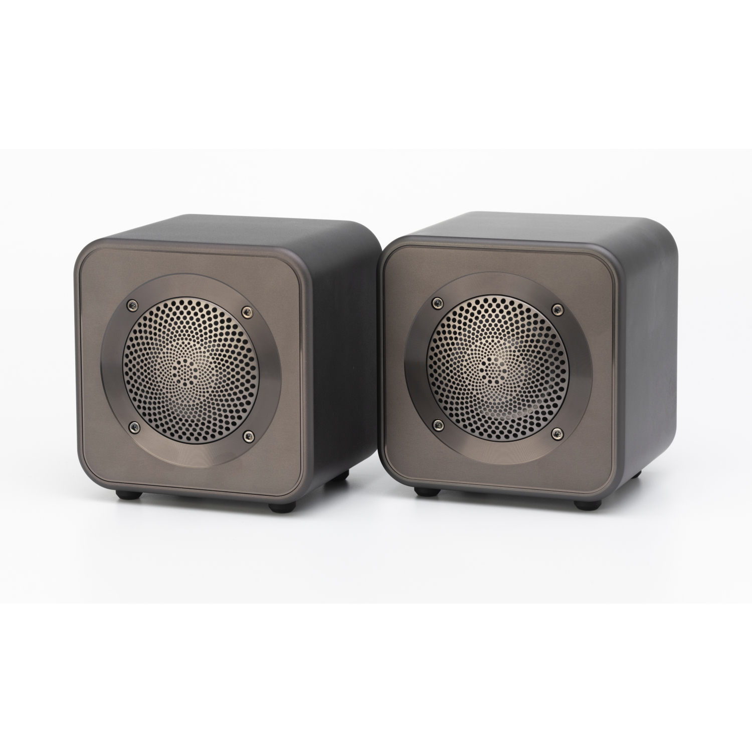 Mitchell Acoustics UStream Go Pair Portable active stereo wireless Speakers - Gun Metal Grey full image
