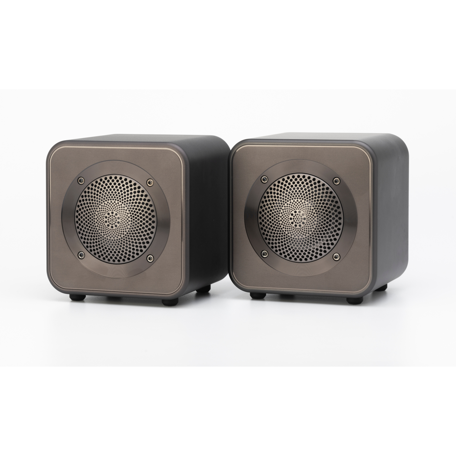 Mitchell Acoustics UStream Go Pair Portable active stereo wireless Speakers - Gun Metal Grey full image