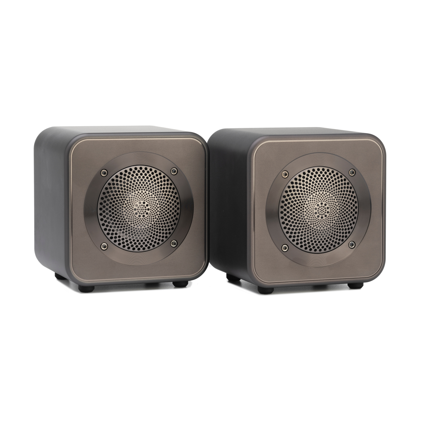 Mitchell Acoustics UStream Go Pair Portable active stereo wireless Speakers - Gun Metal Grey full image
