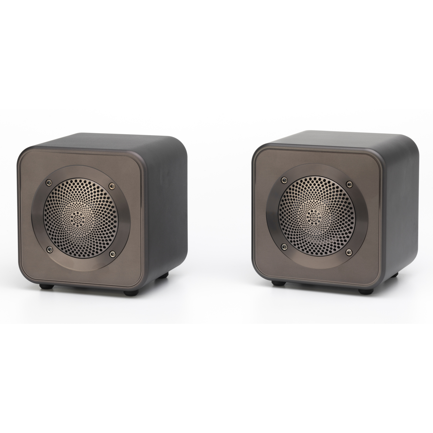 Mitchell Acoustics UStream Go Pair Portable active stereo wireless Speakers - Gun Metal Grey full image
