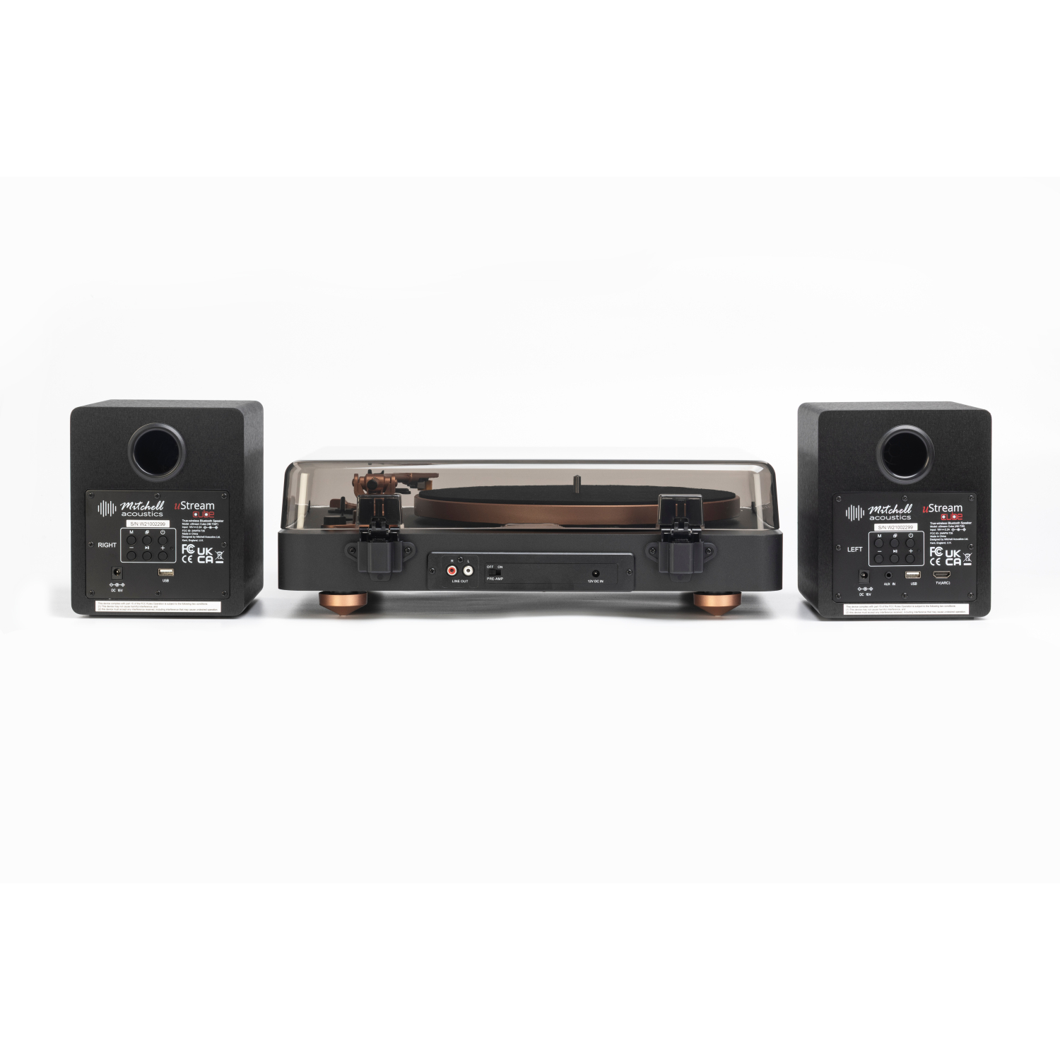 Mitchell Acoustics uStream Groove Turntable with Speakers full image