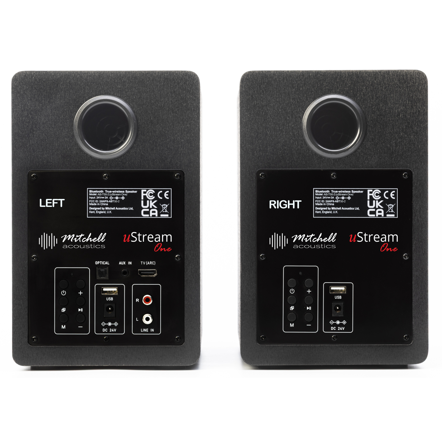 Mitchell Acoustics UStream One Active stereo wireless Speakers - Black full image