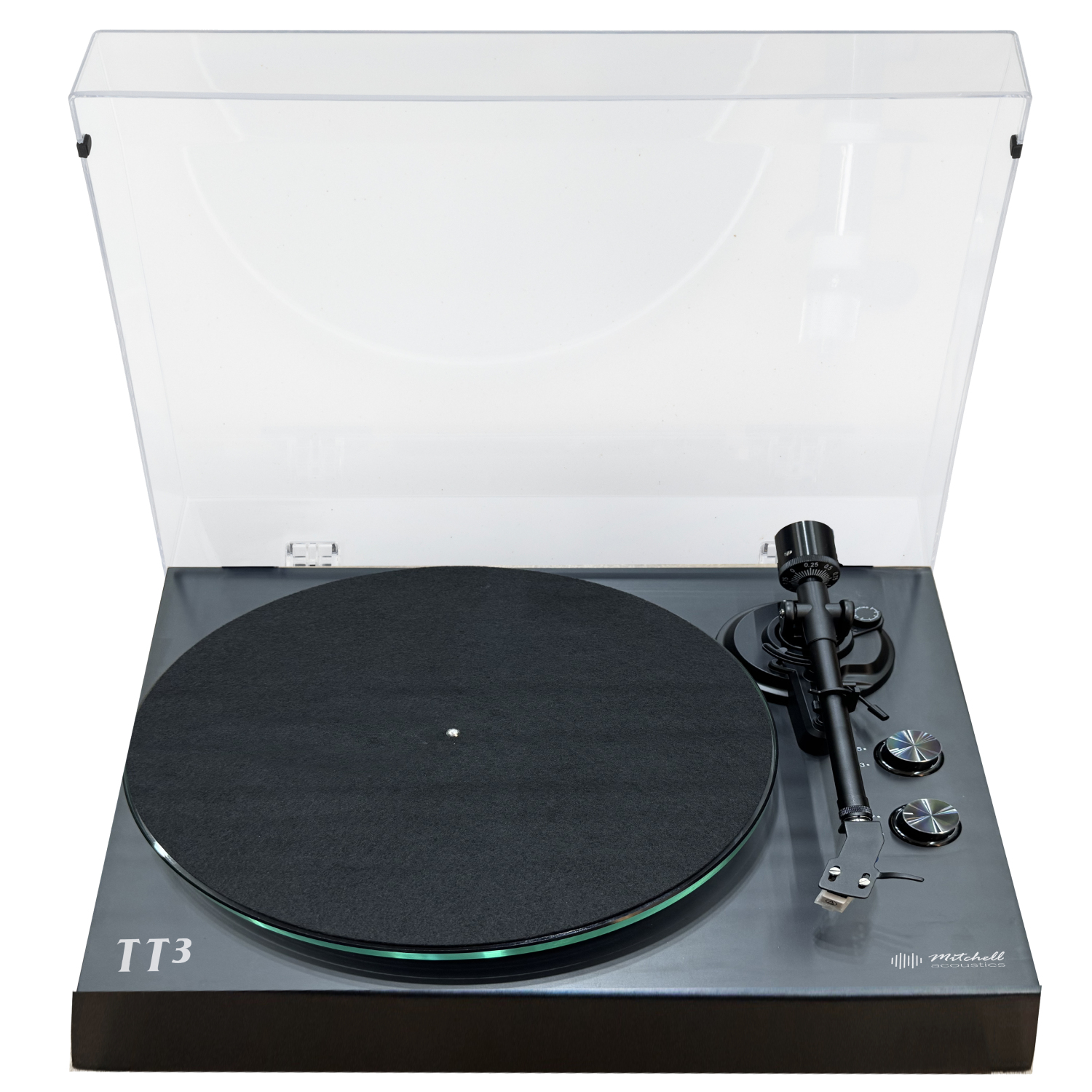 Mitchell Acoustics UStream TT3 Bluetooth vinyl Turntable - Black full image