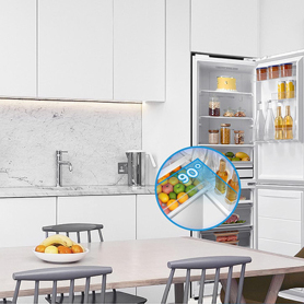 Midea MDRB379FGD01 54.7cm 60/40 Total No Frost Fridge Freezer - White - 8
