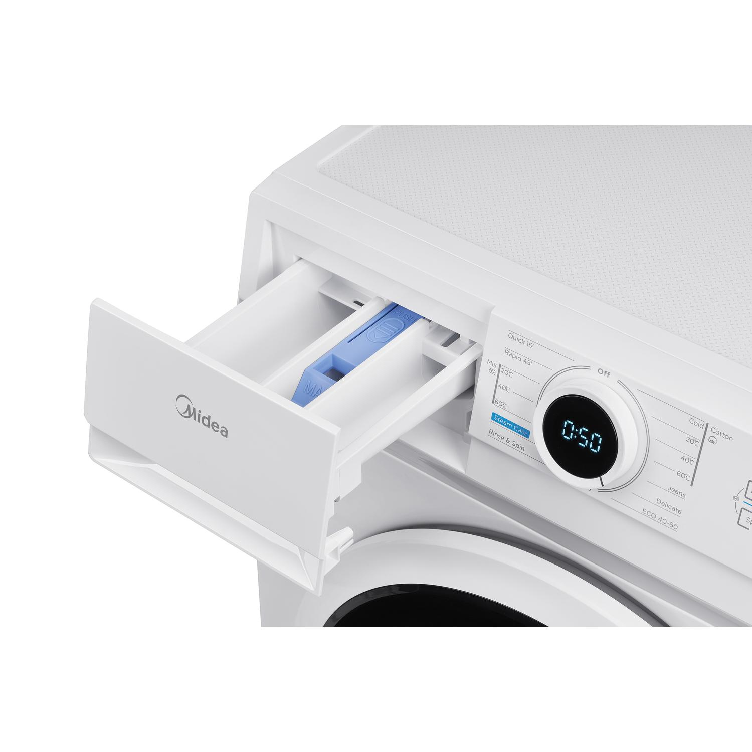 Midea MF10EW70BA 7kg 1400 Spin Washing Machine - White full image