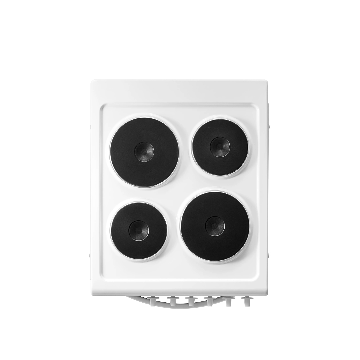 Midea MFO20DME4H109-WH 50cm Single Oven Electric Cooker with Solid Plate Hob - White full image