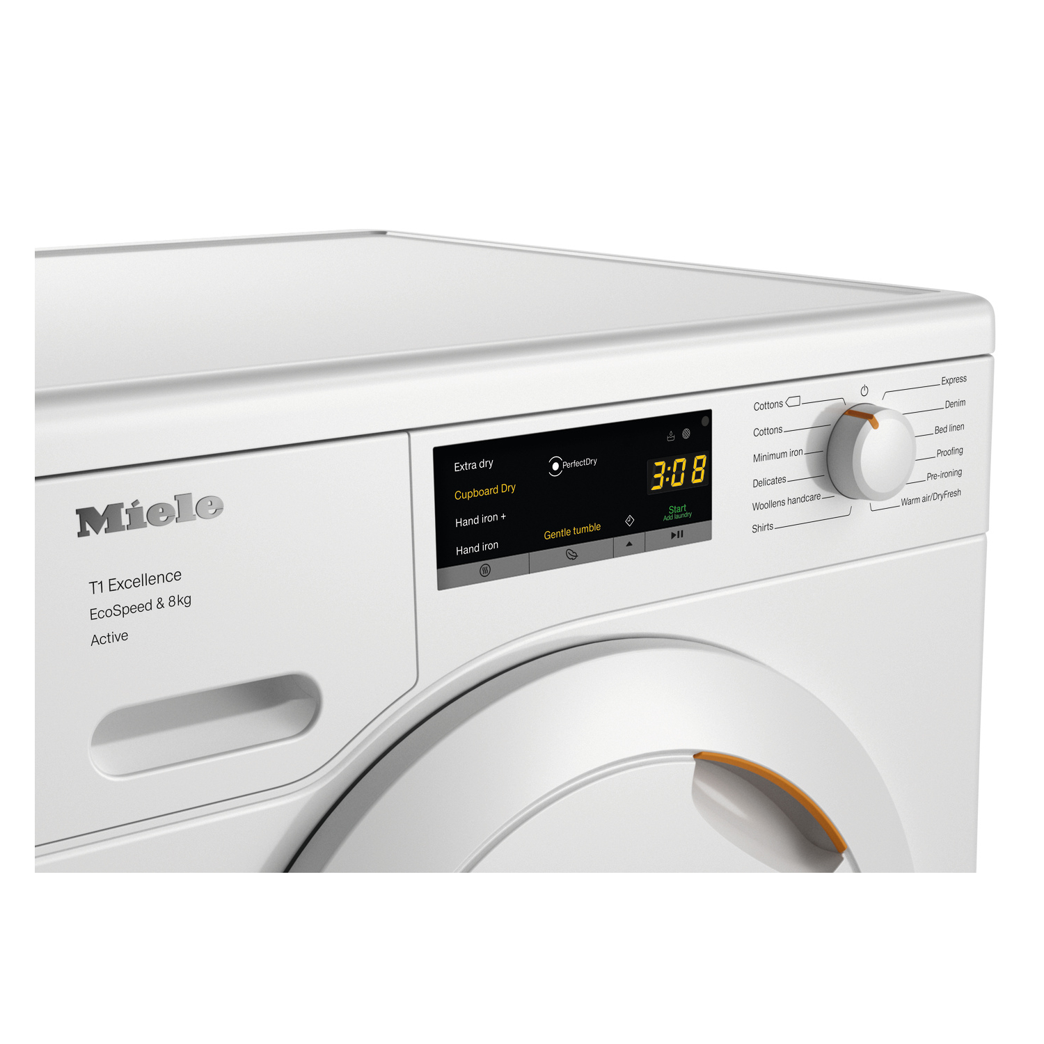 Miele TEA525 8kg Heat Pump Tumble Dryer - White full image