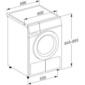 Miele TEC645 WP 8kg Tumble Dryer - White - 2