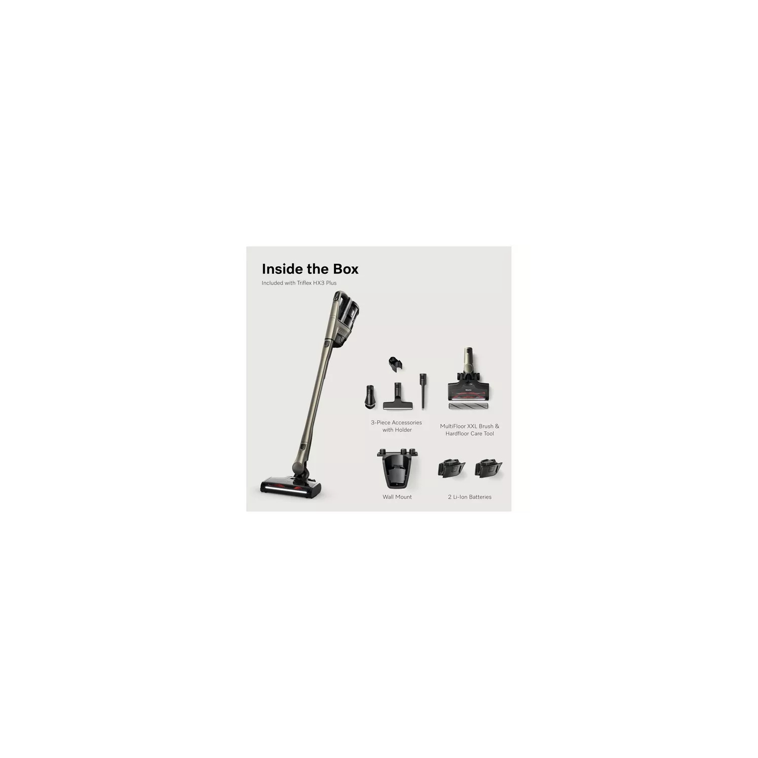 Triflex HX3 Plus  Cordless Vacuum - Titanium Pearl full image