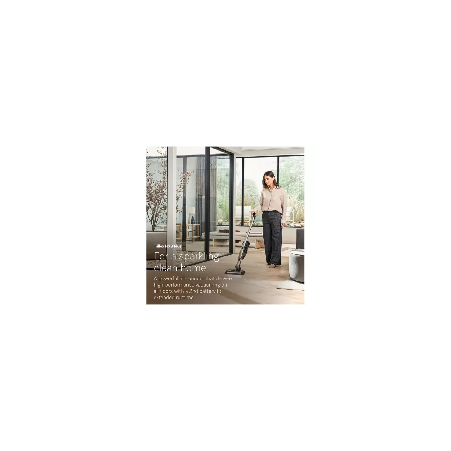 Triflex HX3 Plus  Cordless Vacuum - Titanium Pearl full image