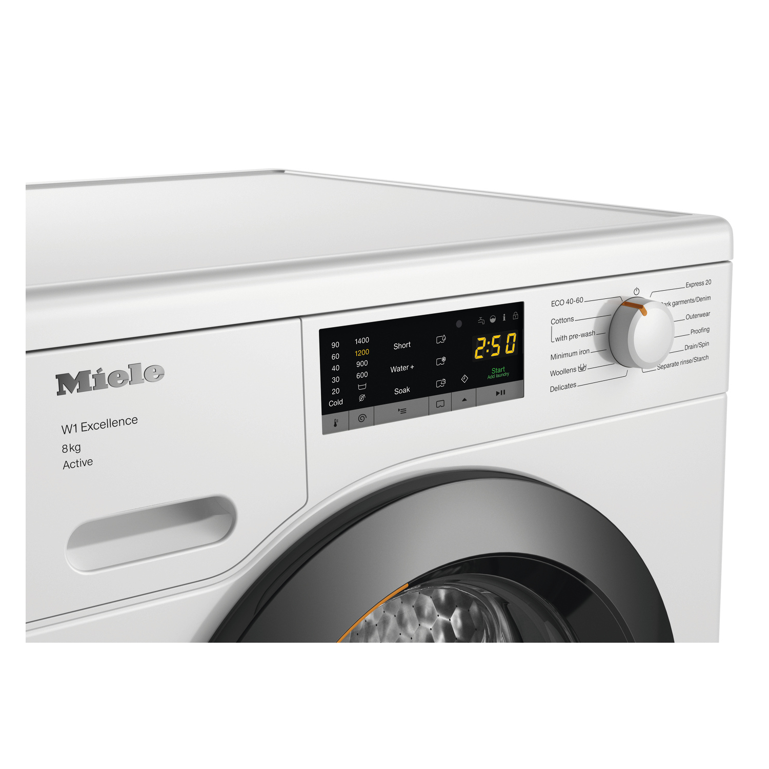 Miele WEA125 WCS 8kg 1400 Spin Washing Machine - White full image
