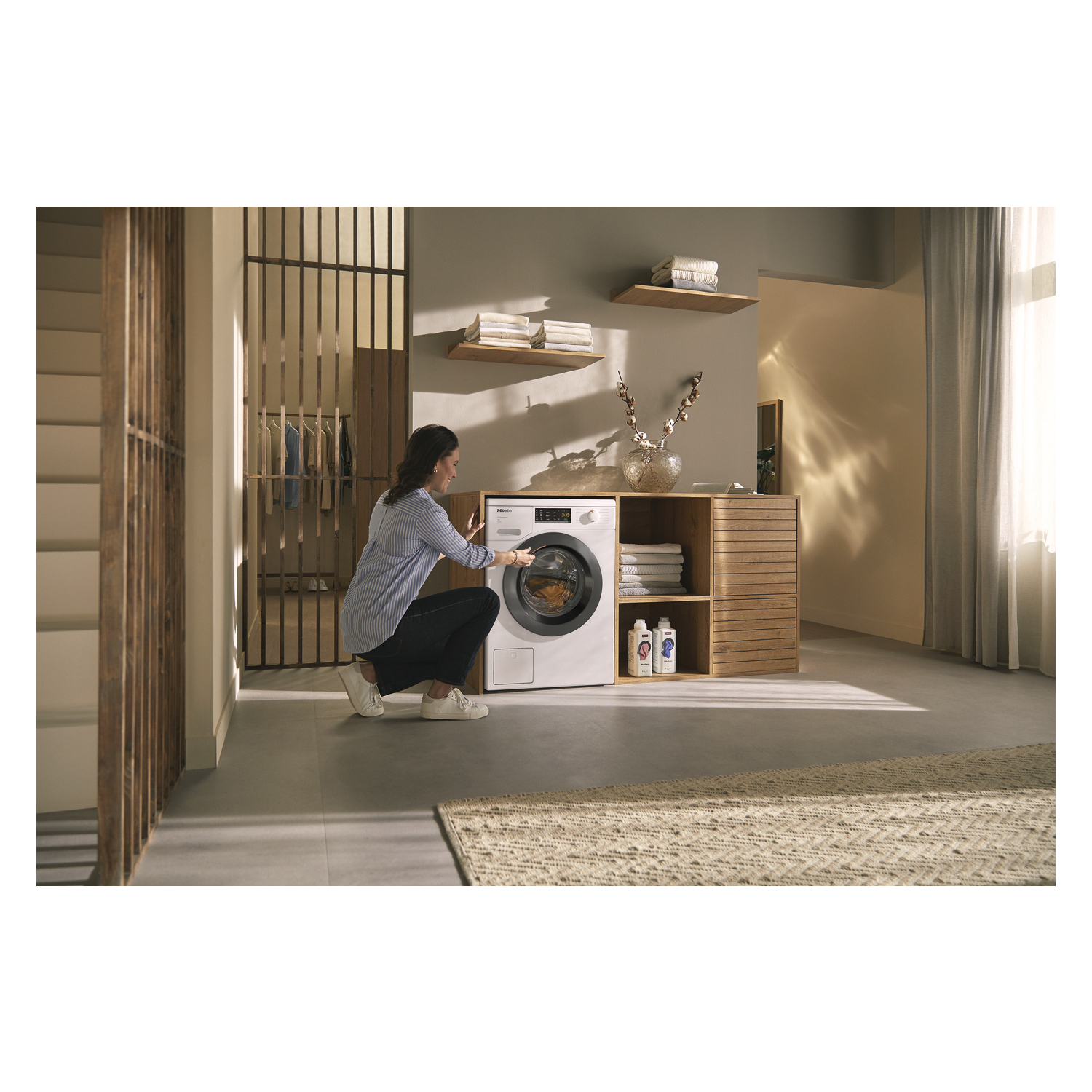Miele WEA125 WCS 8kg 1400 Spin Washing Machine - White full image
