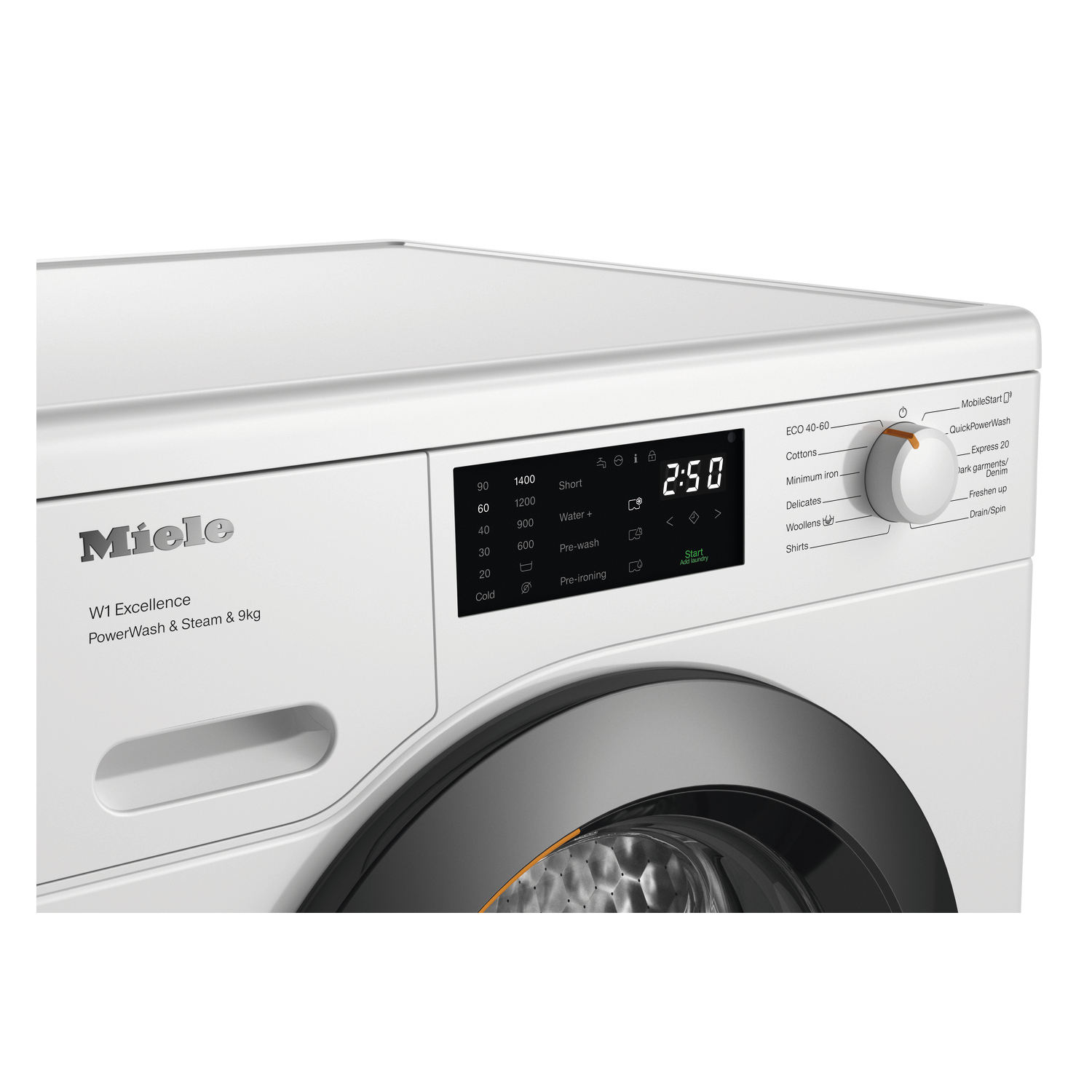 Miele WED385 WCS 9kg 1400 Spin Washing Machine - White full image