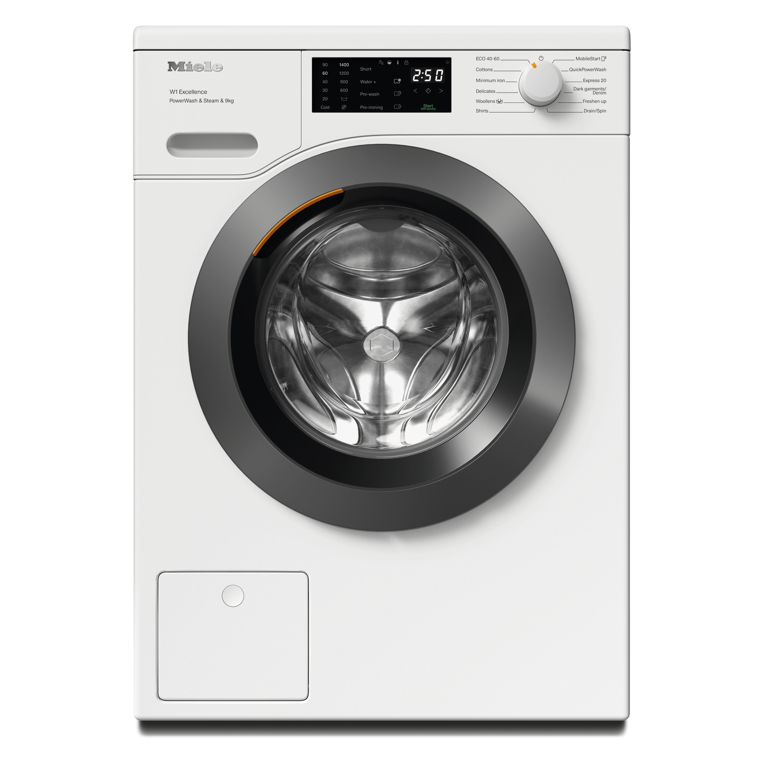 Miele WED385 WCS 9kg 1400 Spin Washing Machine - White full image