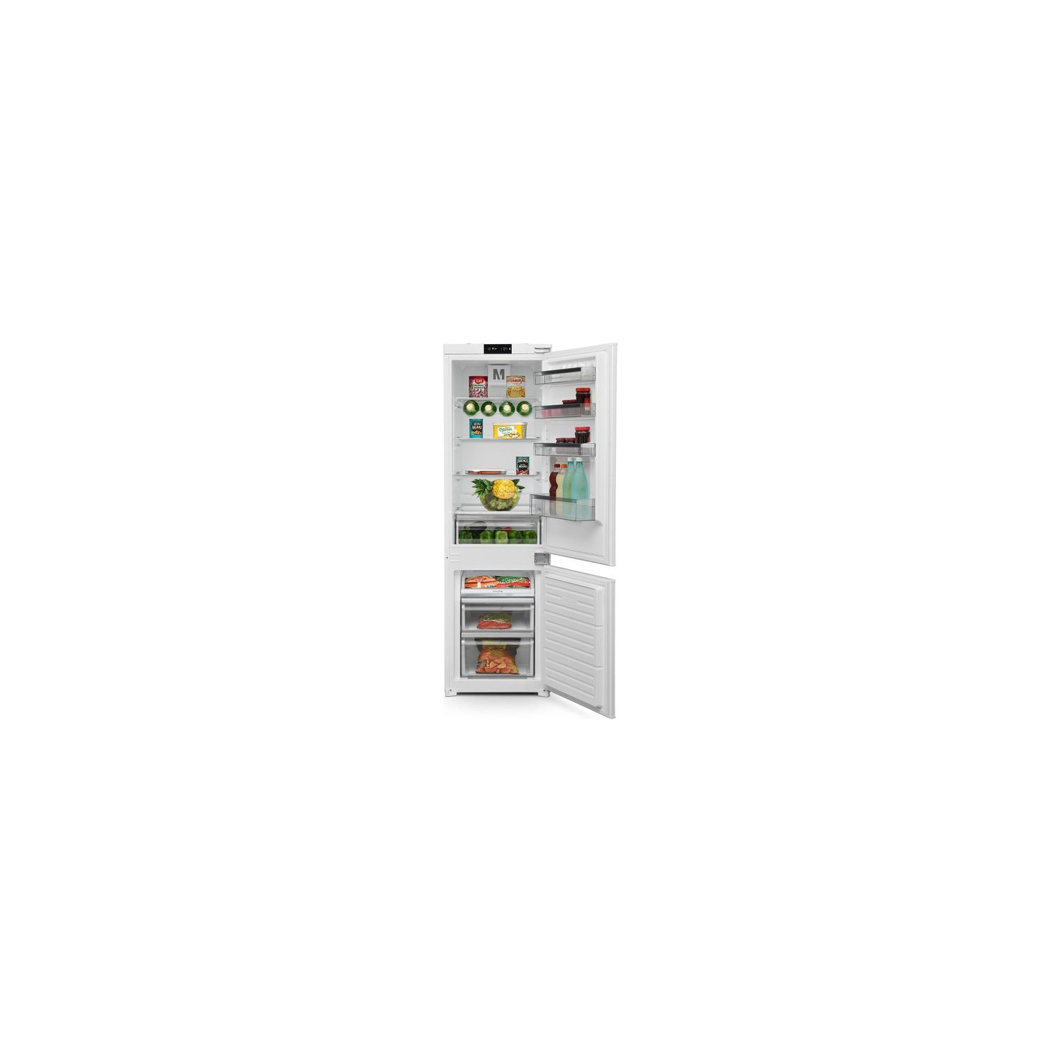 Montpellier MIFF730FF Integrated 70/30 Frost Free Fridge Freezer - Sliding Hinge full image