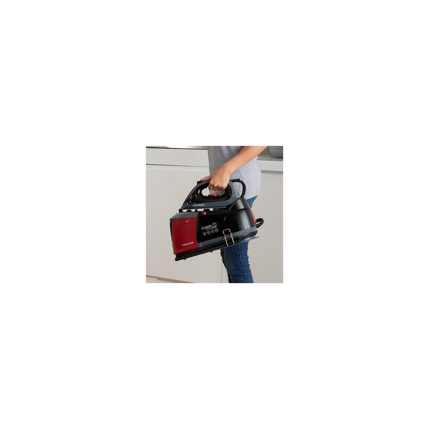 Morphy Richards 332013 Power Steam Elite Steam Generator  - Red full image