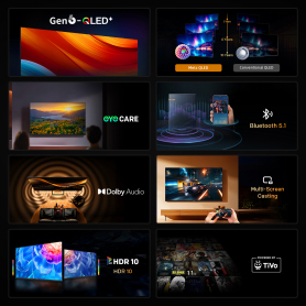 Metz 40MQH6800ZUK 40" HD Smart QLED TV with Freely Power by Tivo - Black - 3
