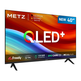 Metz 40MQH6800ZUK 40" HD Smart QLED TV with Freely Power by Tivo - Black - 1