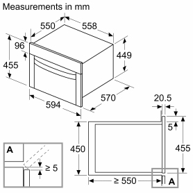 Neff C1AMG84G1B 44 Litres Built In Microwave Oven - Graphite Grey - 4