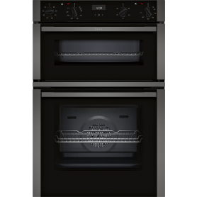 Neff U1ACE2AG3B 59.4cm Built In Electric Double Oven - Graphite Grey