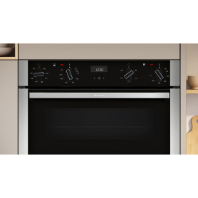Neff U1ACE2AN3B 59.4cm Built In Electric Double Oven - Stainless Steel - 5