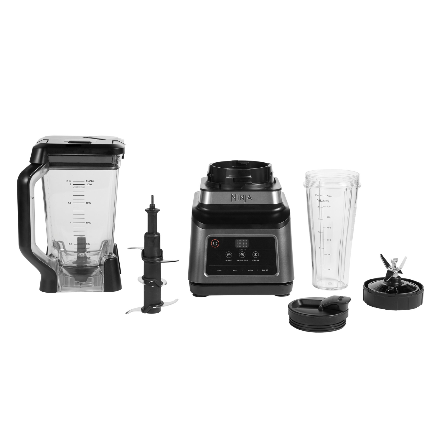Ninja BN750UK 2-in-1 Blender with Auto-iQ - Black/Silver full image