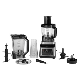 Ninja BN800UK 3-in-1 Blender and Food Processor with Auto IQ - Black/Silver - 0