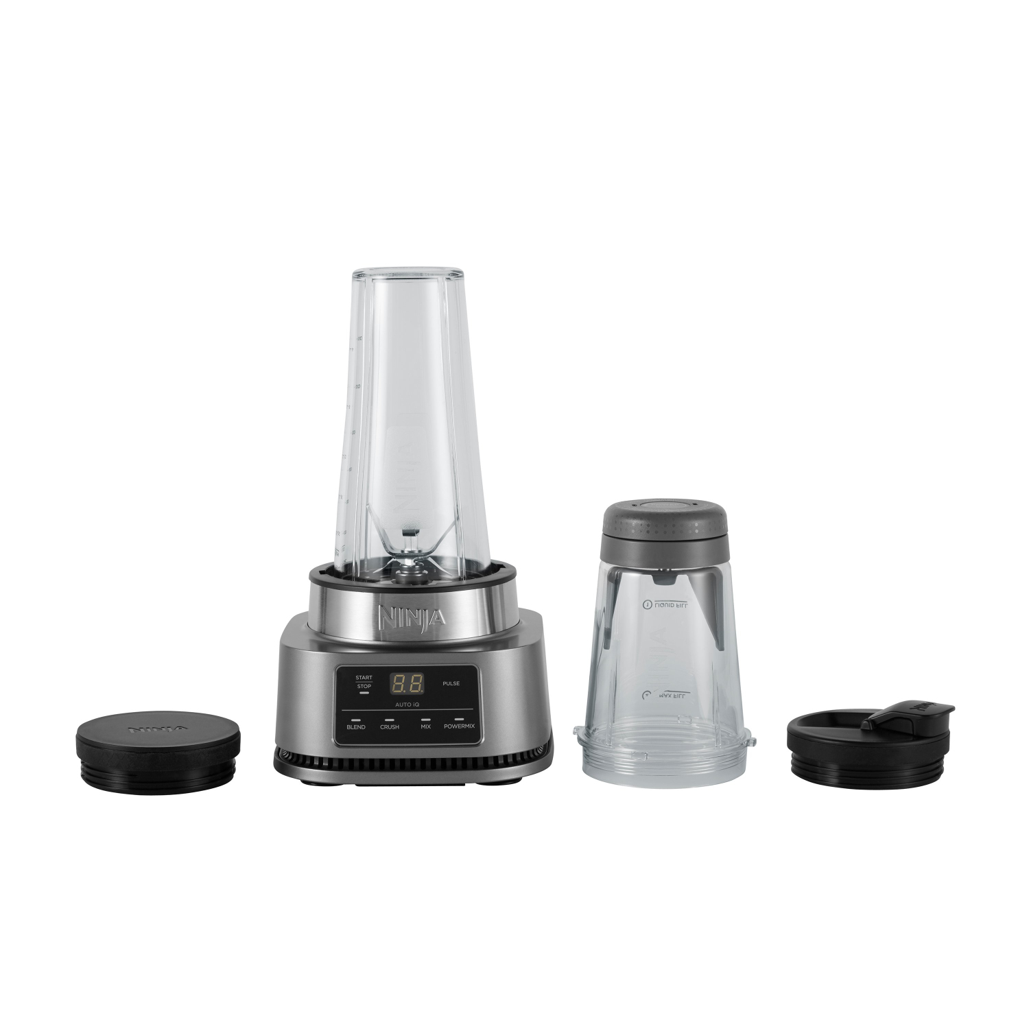 Ninja CB100UK 2-in-1 Foodi Power Nutri Blender with Auto-iQ- Silver full image