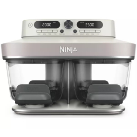 Ninja DD102UKIV2 Dual Zone 8-in-1 Function Glass Air Fryer - Bone