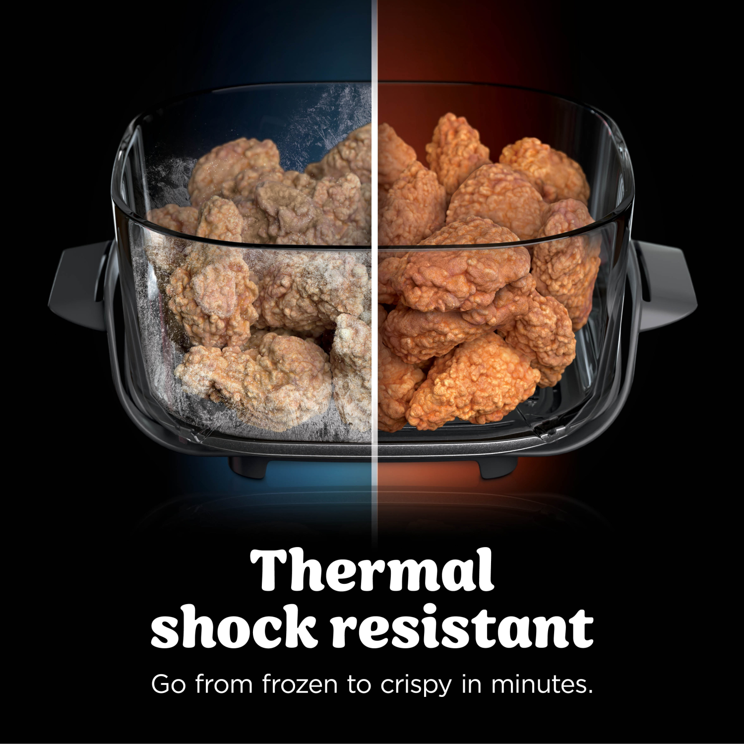 Ninja DD102UKPK1 Dual Zone 8-in-1 Function Glass Air Fryer - Rose Quartz full image