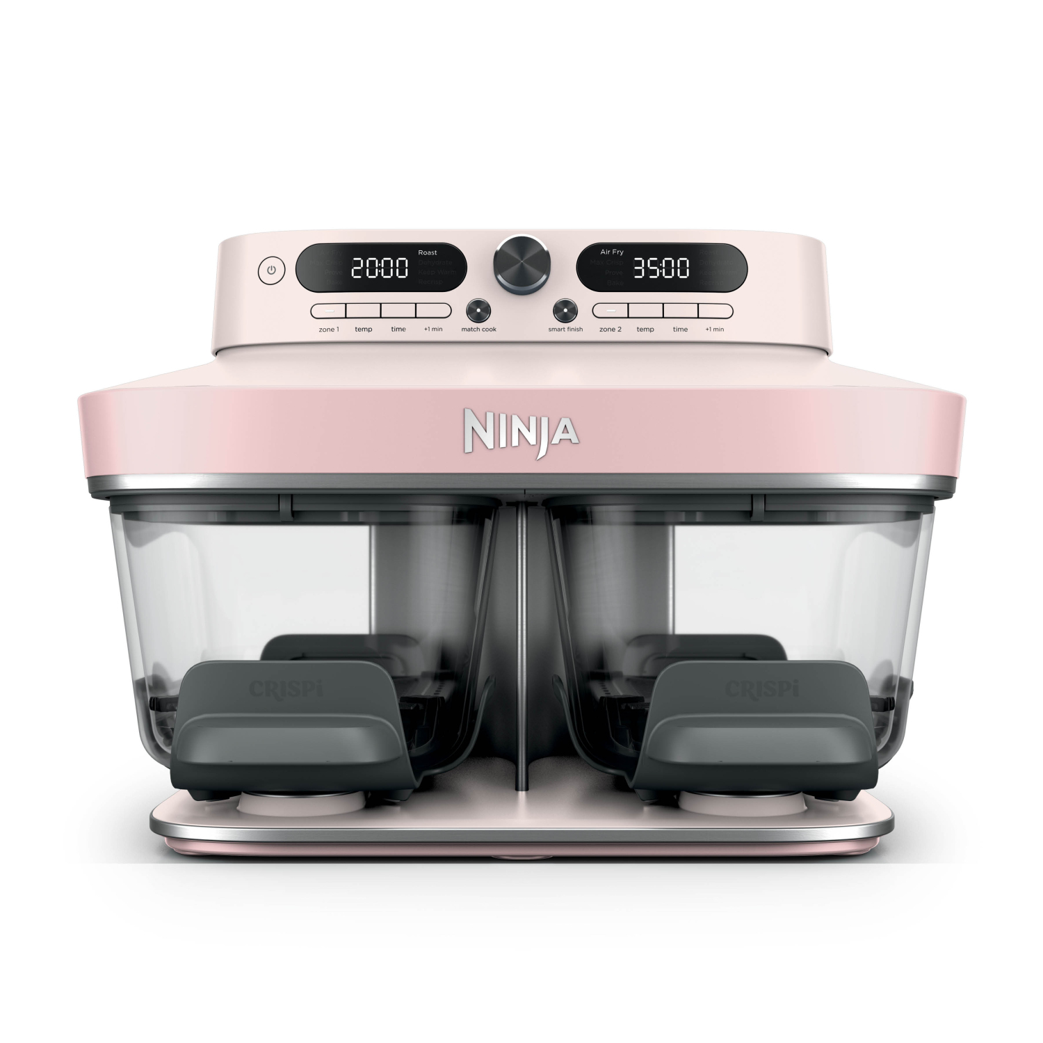 Ninja DD102UKPK1 Dual Zone 8-in-1 Function Glass Air Fryer - Rose Quartz full image